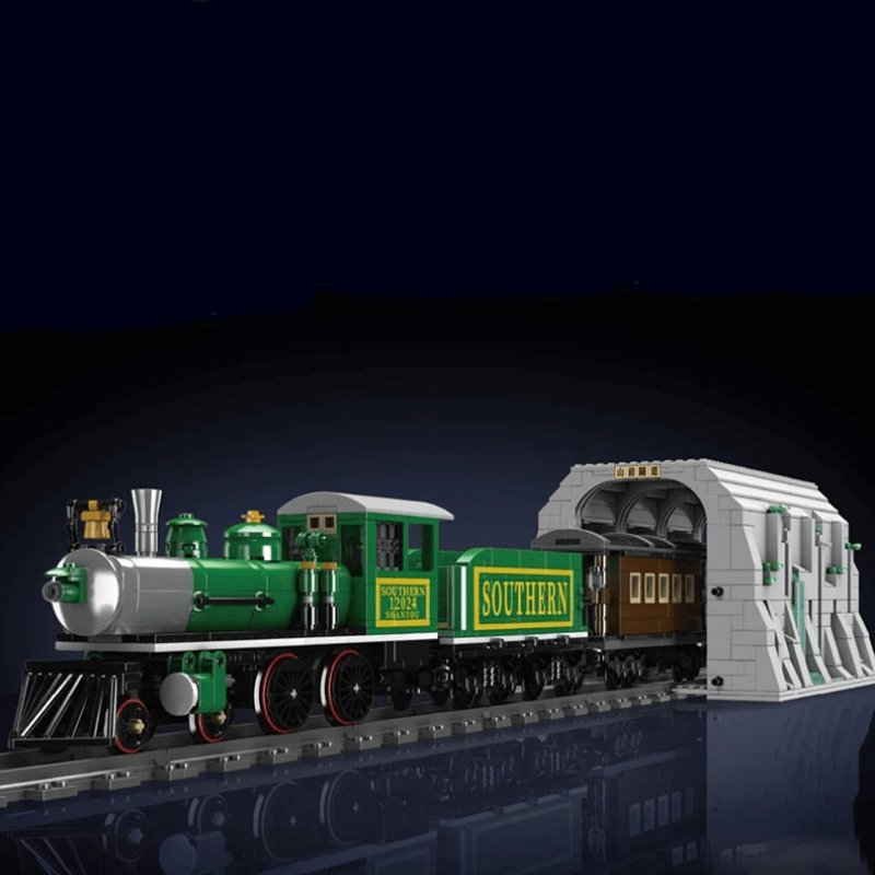 Southern Steam Locomotive Remote Control - Building Blocks Set | Power Brickz