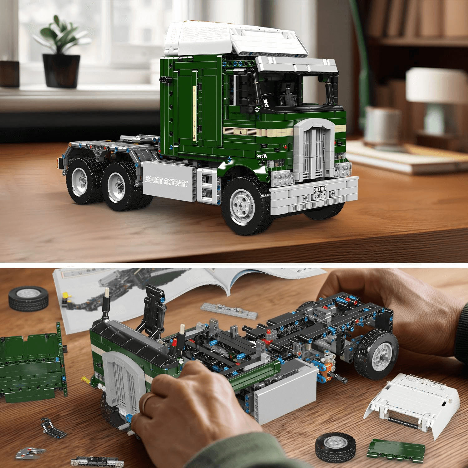 s Cabover Truck Remote Control - Building Blocks Set | Power Brickz
