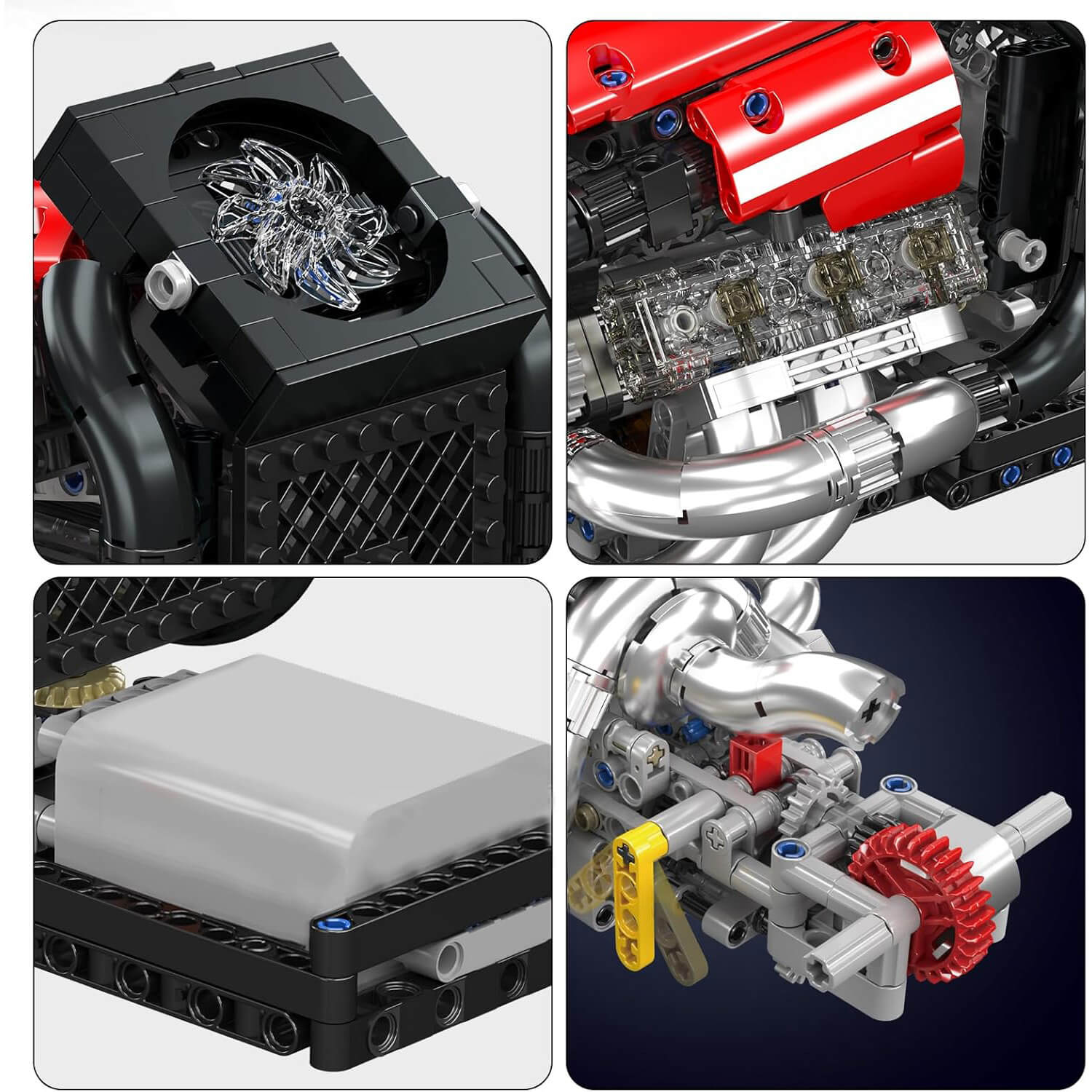 V8 Formula 1 Engine - Building Blocks Set | Power Brickz