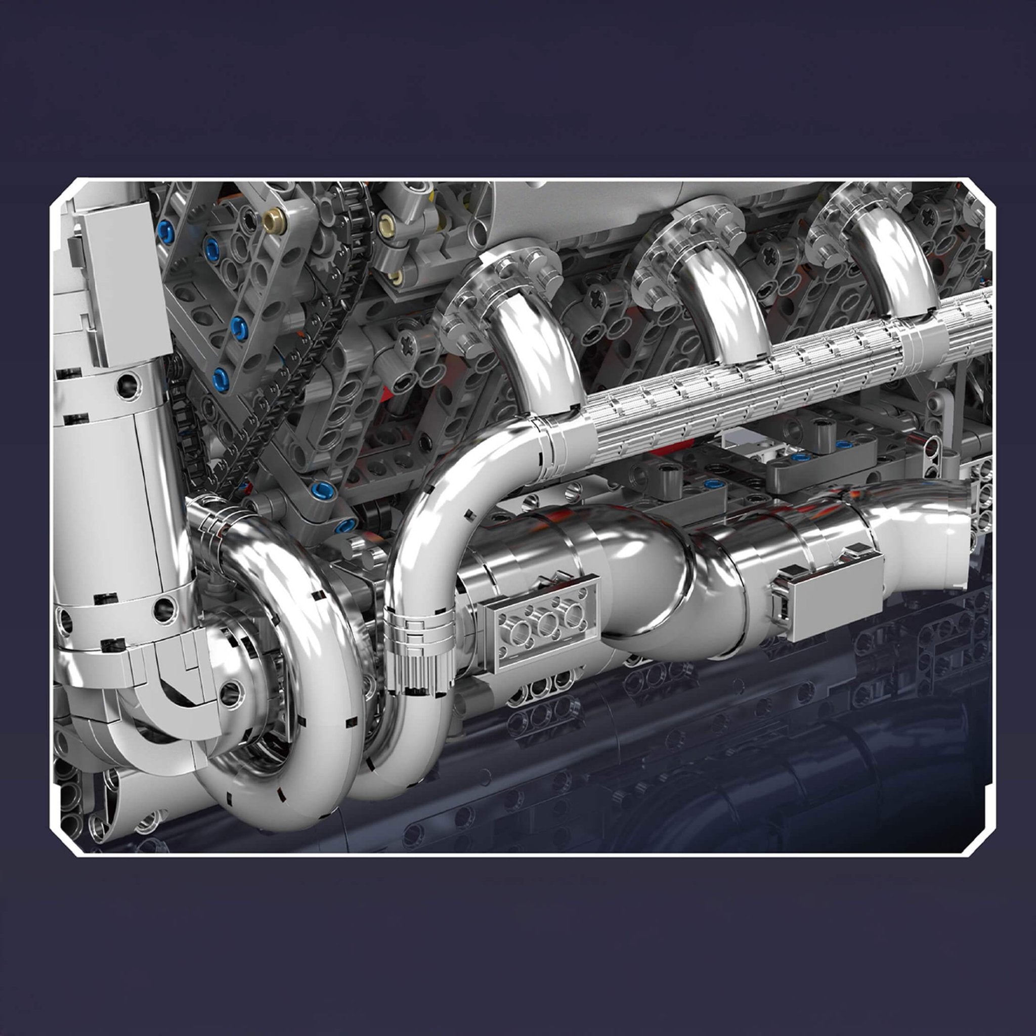 5.5L AMG V8 Engine & Gearbox | 2898pcs - Power Brickz