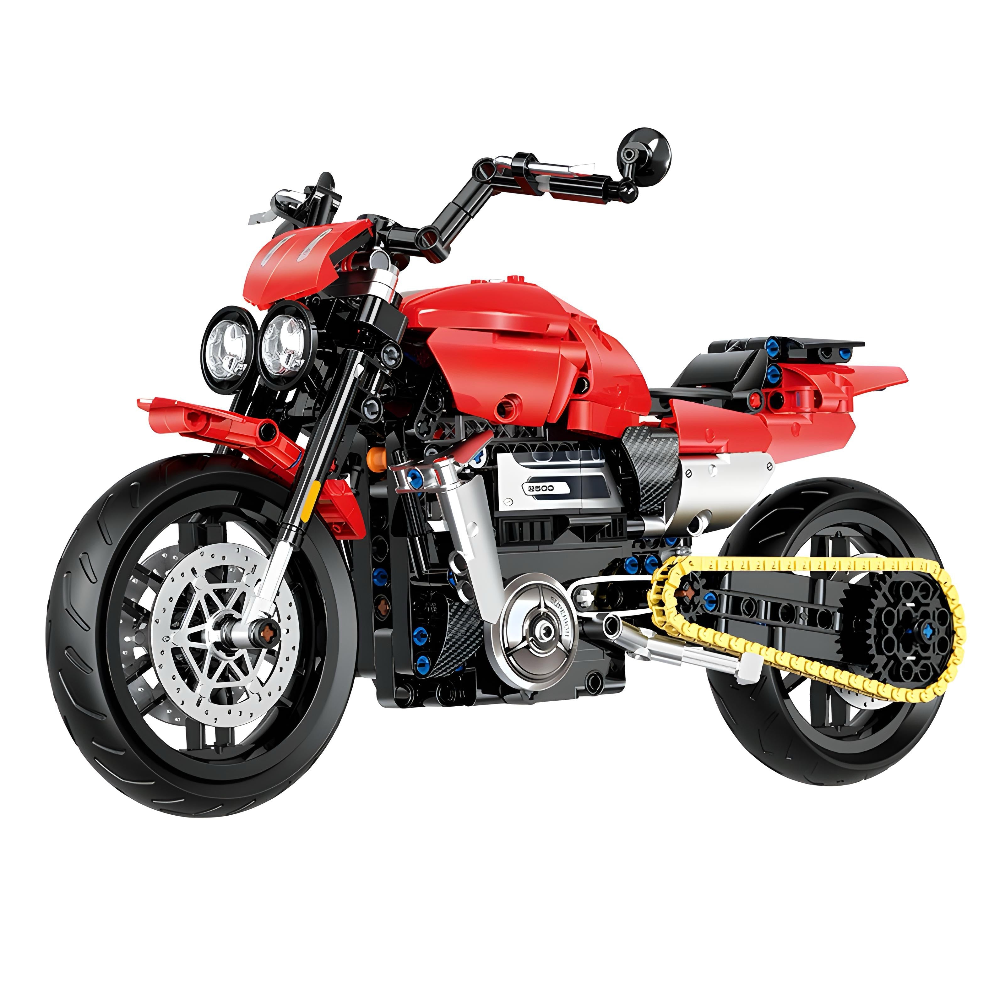 2500cc Rocket Legend Motorcycle Building Blocks – 560 pieces – collector-grade motorcycle replica