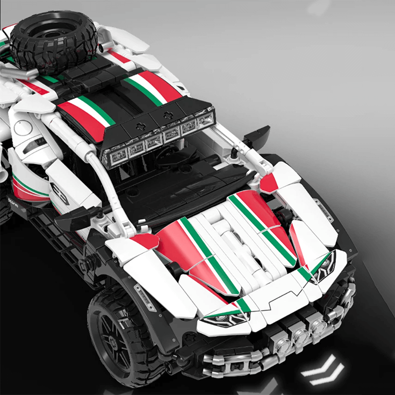 Extreme Off-Road Sterrato Supercar - Building Blocks Set | Power Brickz