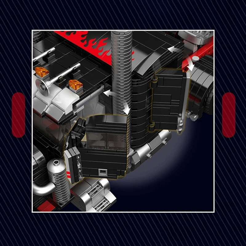 Rugged American Pickup - Building Blocks Set | Power Brickz