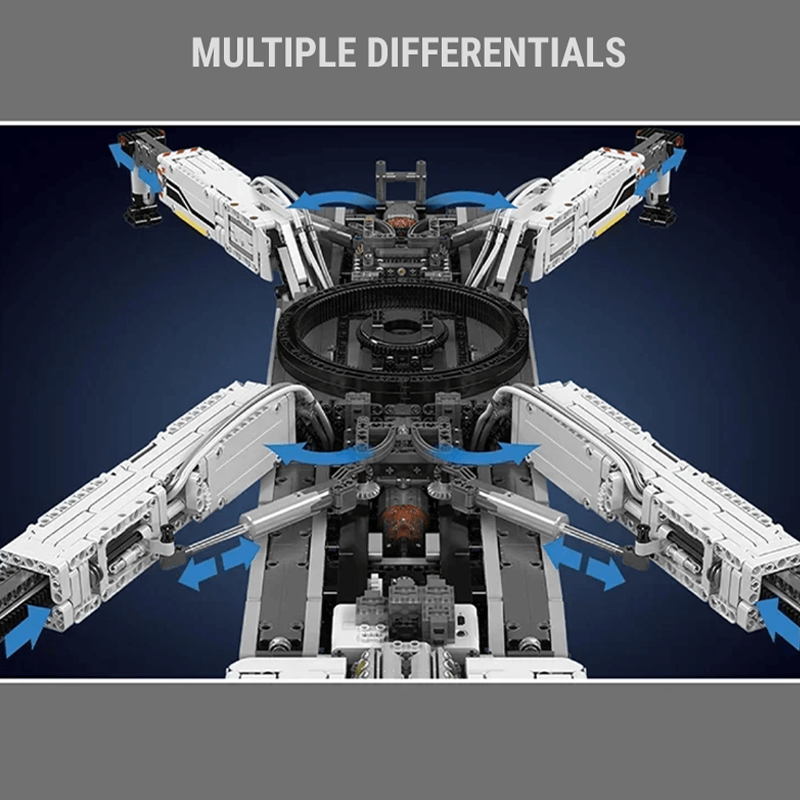 Heavy Duty RC Crane V2 - Building Blocks Set | Power Brickz