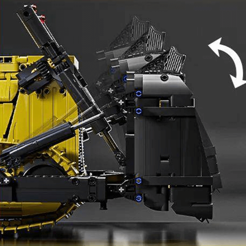 RC Bulldozer - Ultimate Edition - Building Blocks Set | Power Brickz