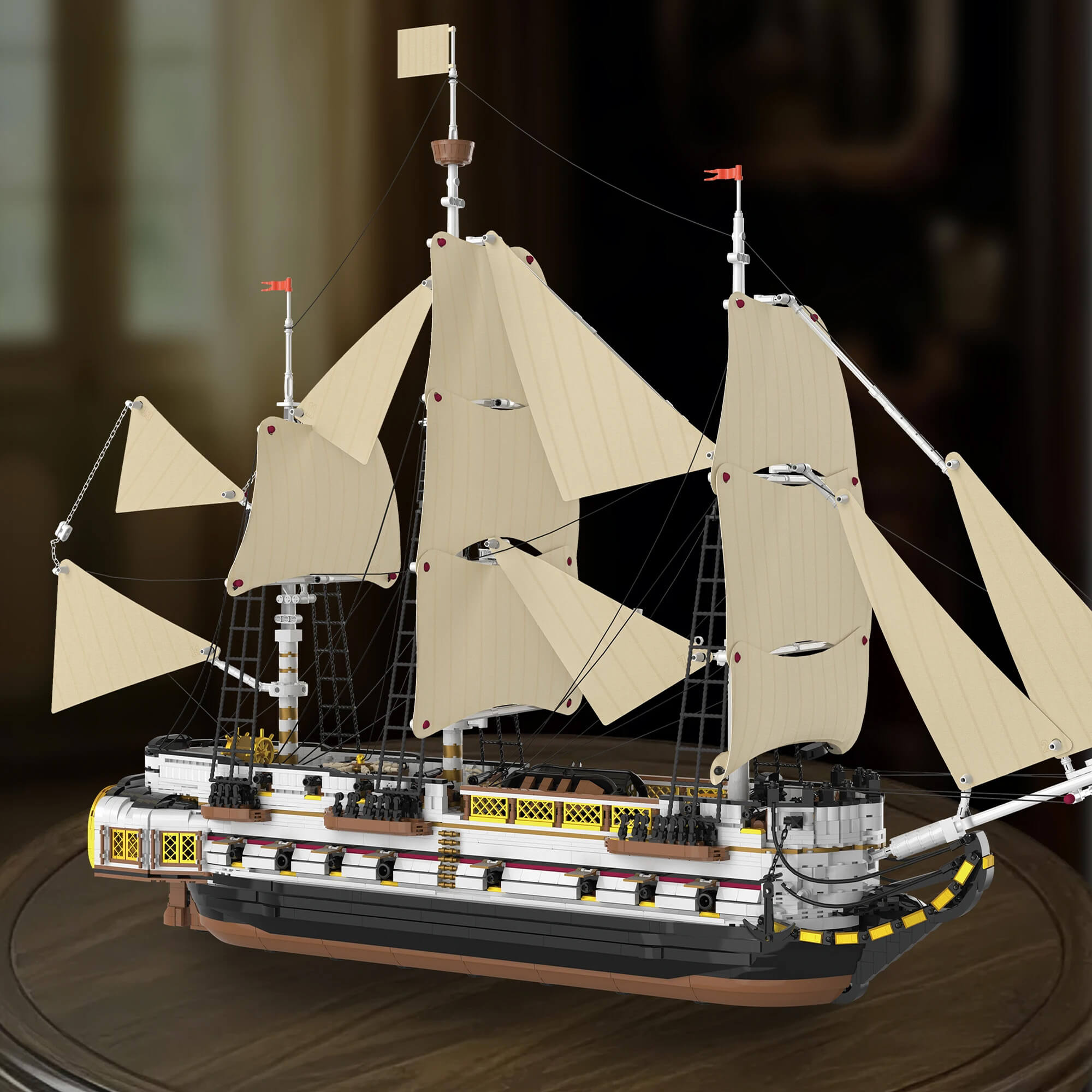 Imperial Era Warship - Building Blocks Set | Power Brickz