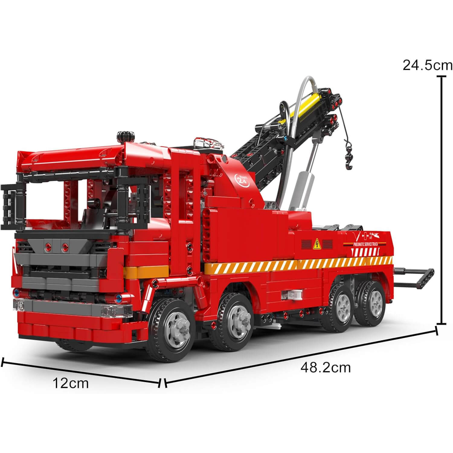 European Pneumatic Tow Truck - Building Blocks Set | Power Brickz