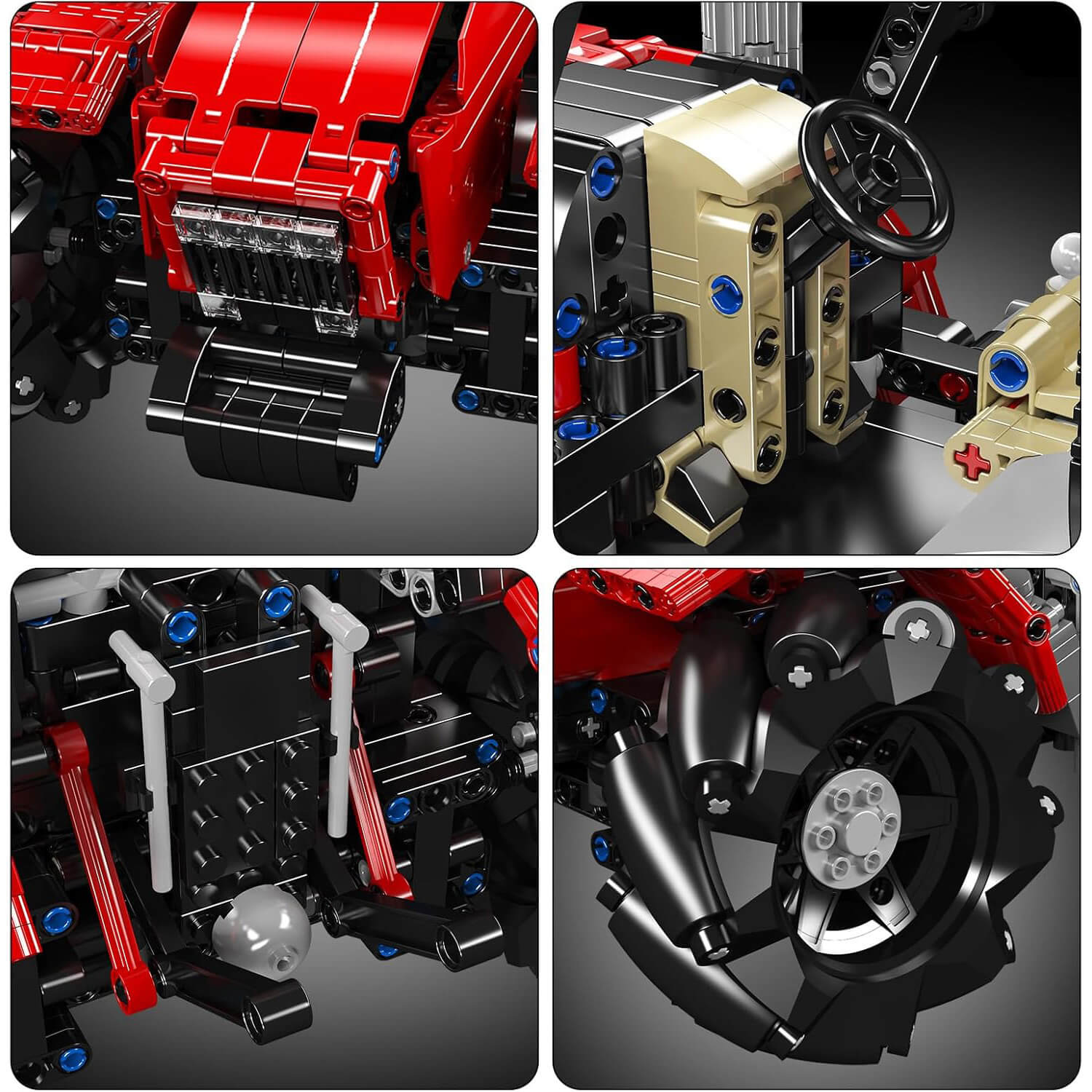 Agricultural Tractor Remote Control - Building Blocks Set | Power Brickz