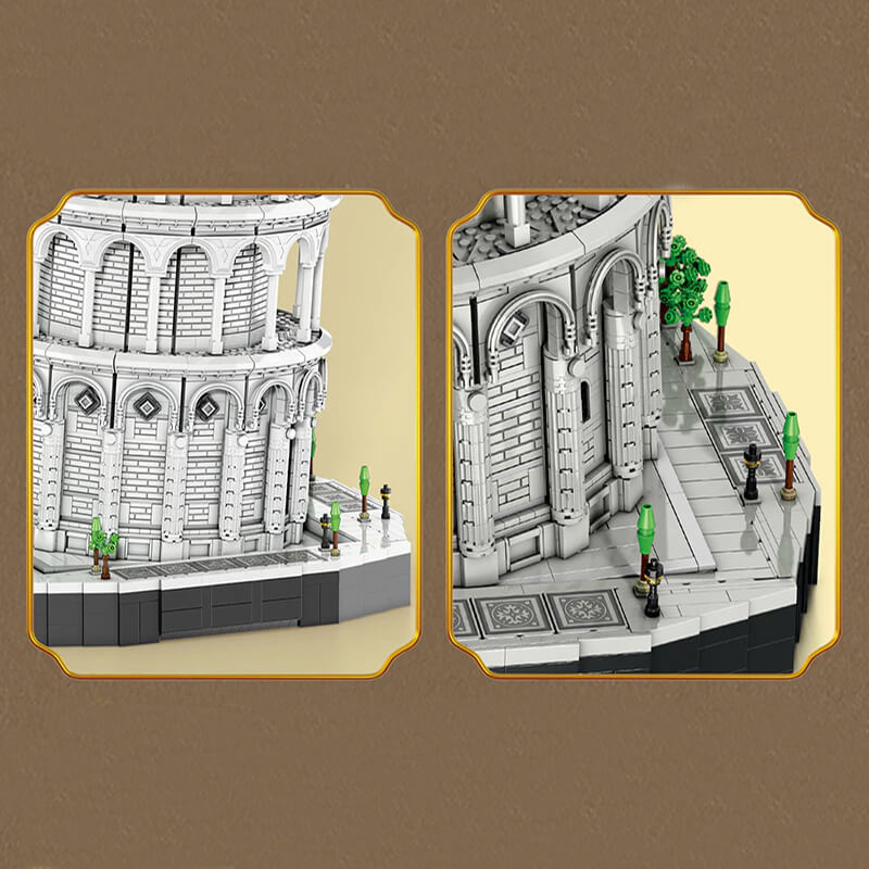 Monumental Tower of Pisa - Ultimate Edition - Building Blocks Set | Power Brickz