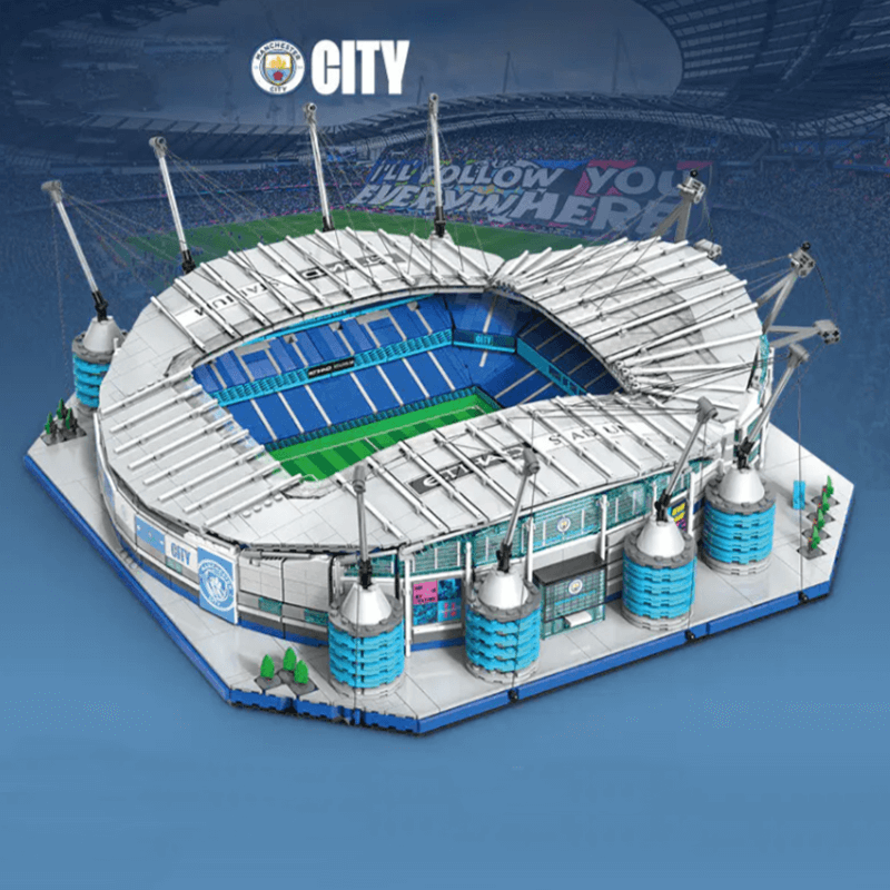 Manchester City Football Club Etihad Stadium - Building Blocks Set | Power Brickz