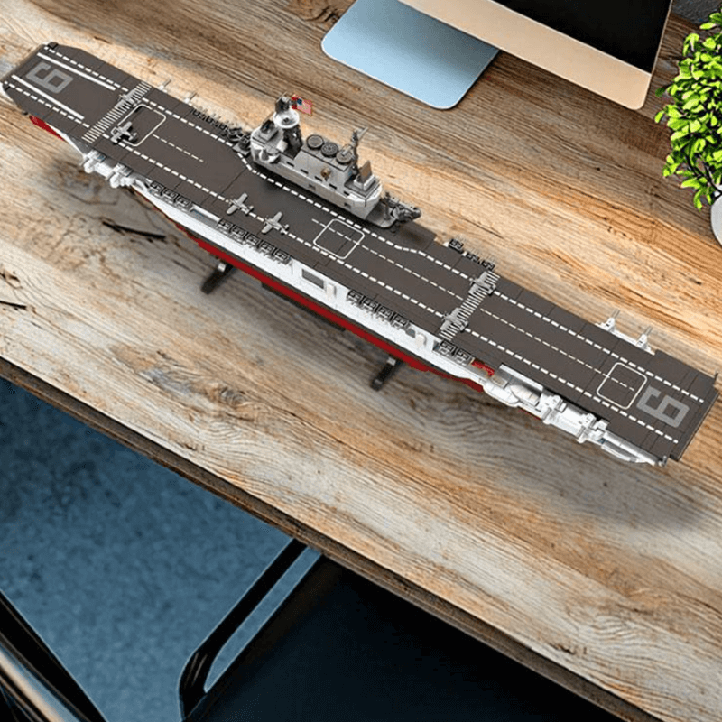 Aircraft Carrier USS Enterprise - Building Blocks Set | Power Brickz