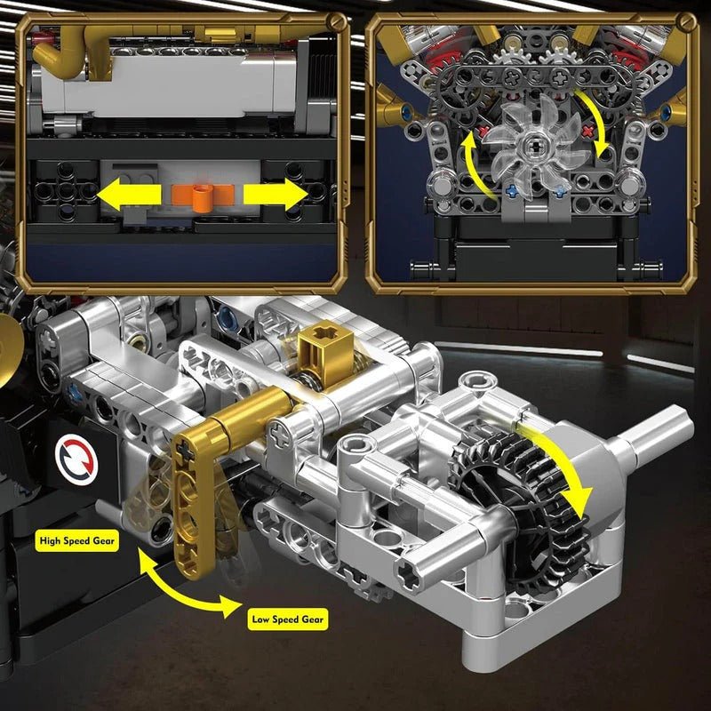 6.5L V12 N/A Valkyrie Engine Kit | 973pcs - Power Brickz