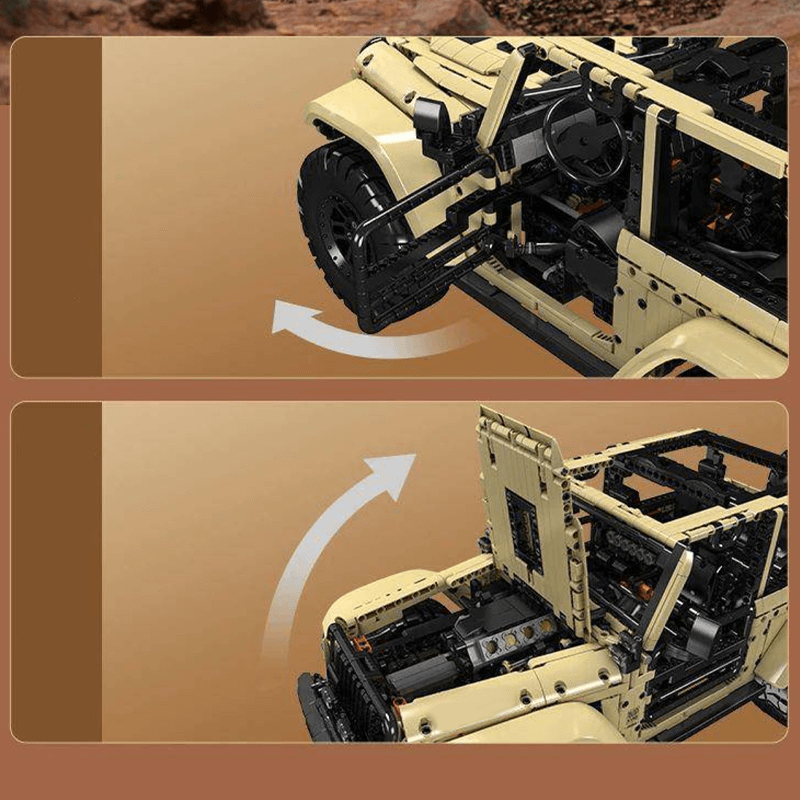 All-Terrain Wrangler Sahara 4x4 - Building Blocks Set | Power Brickz