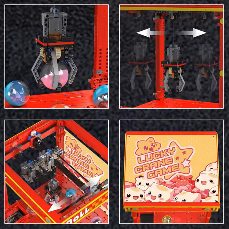 Light-Up Claw Arcade Machine - Building Blocks Set | Power Brickz