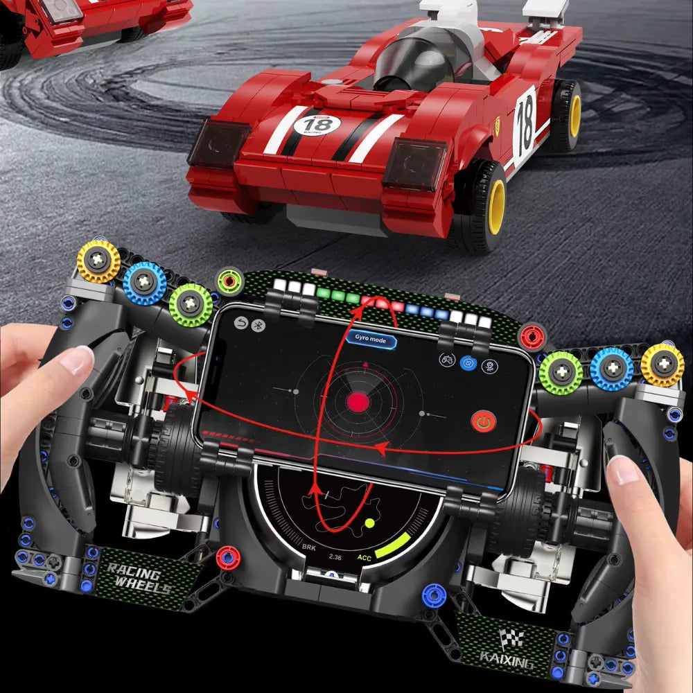 1:1 Podium Steering Wheel GT3 made from Building Blocks