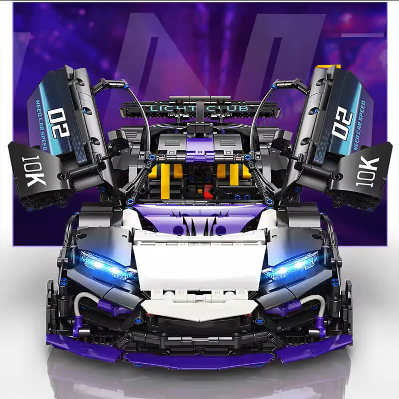 German Hypercar One Remote Control - Building Blocks Set | Power Brickz