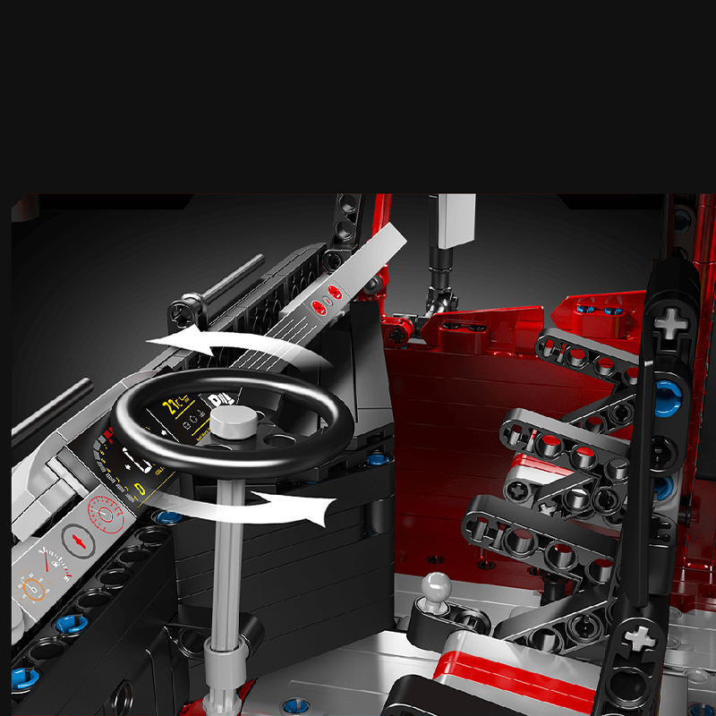 EU Truck With Trailer Remote Control - Building Blocks Set | Power Brickz