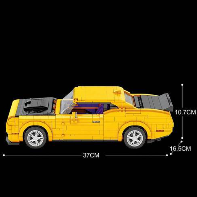 Powerful American Muscle Car - Building Blocks Set | Power Brickz