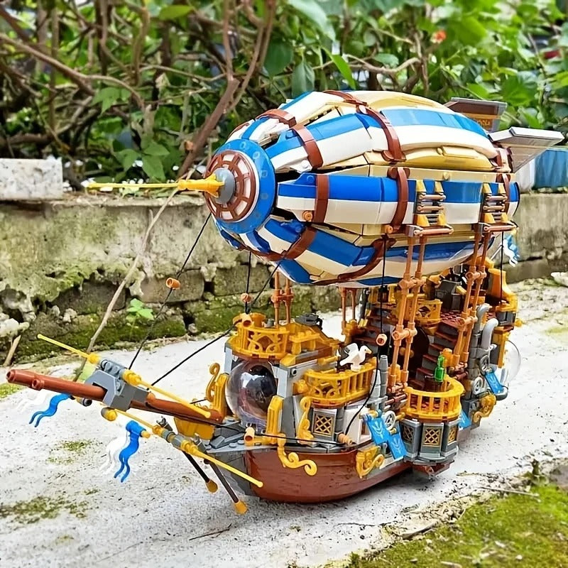 SteamPunk Airship - Building Set | Power Brickz