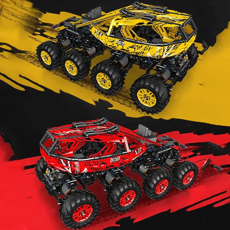 8-Wheel Drive Off-Roader - Building Blocks Set | Power Brickz