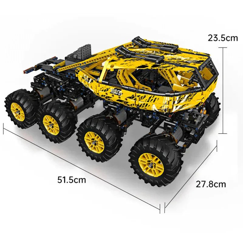 8-Wheel Drive Off-Roader - Building Blocks Set | Power Brickz