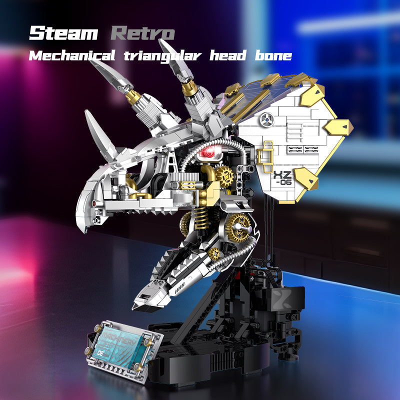 Cyber Triceratops Head | 928pcs — view 2 | Power Brickz