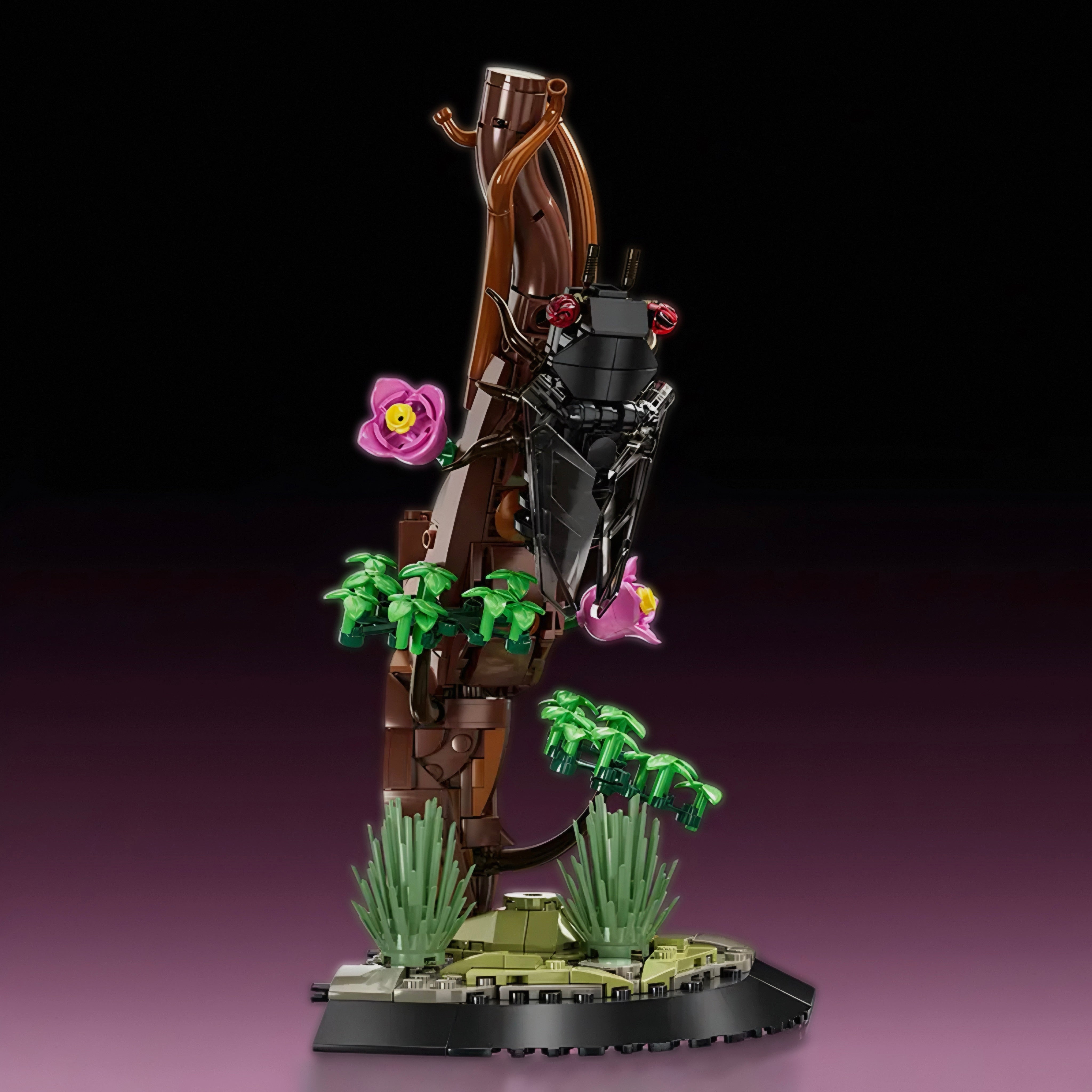 Cicada on Branch | 418pcs — view 4 | Power Brickz