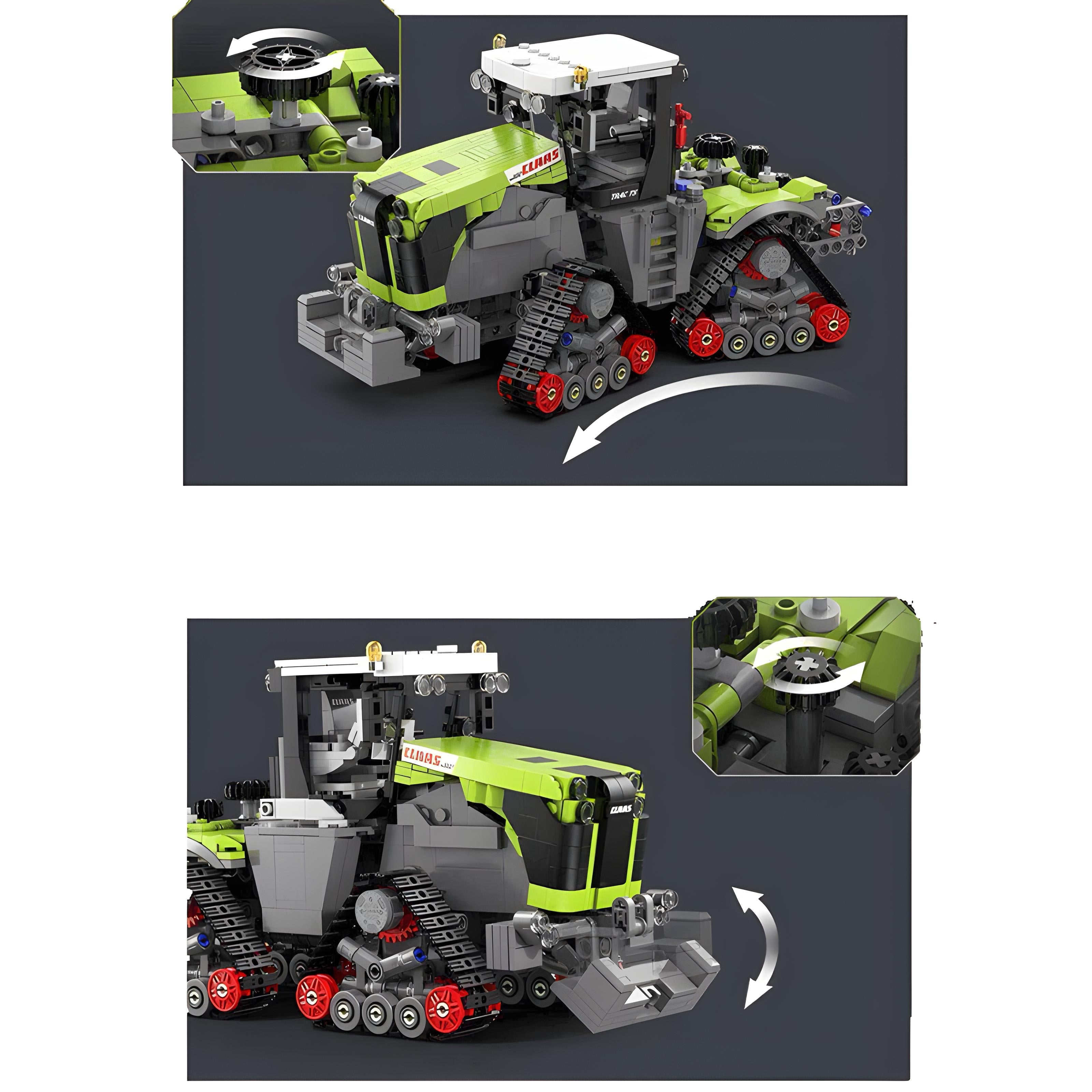 Claas Xerion 5000 Trac TS | 1336pcs — view 7 | Power Brickz