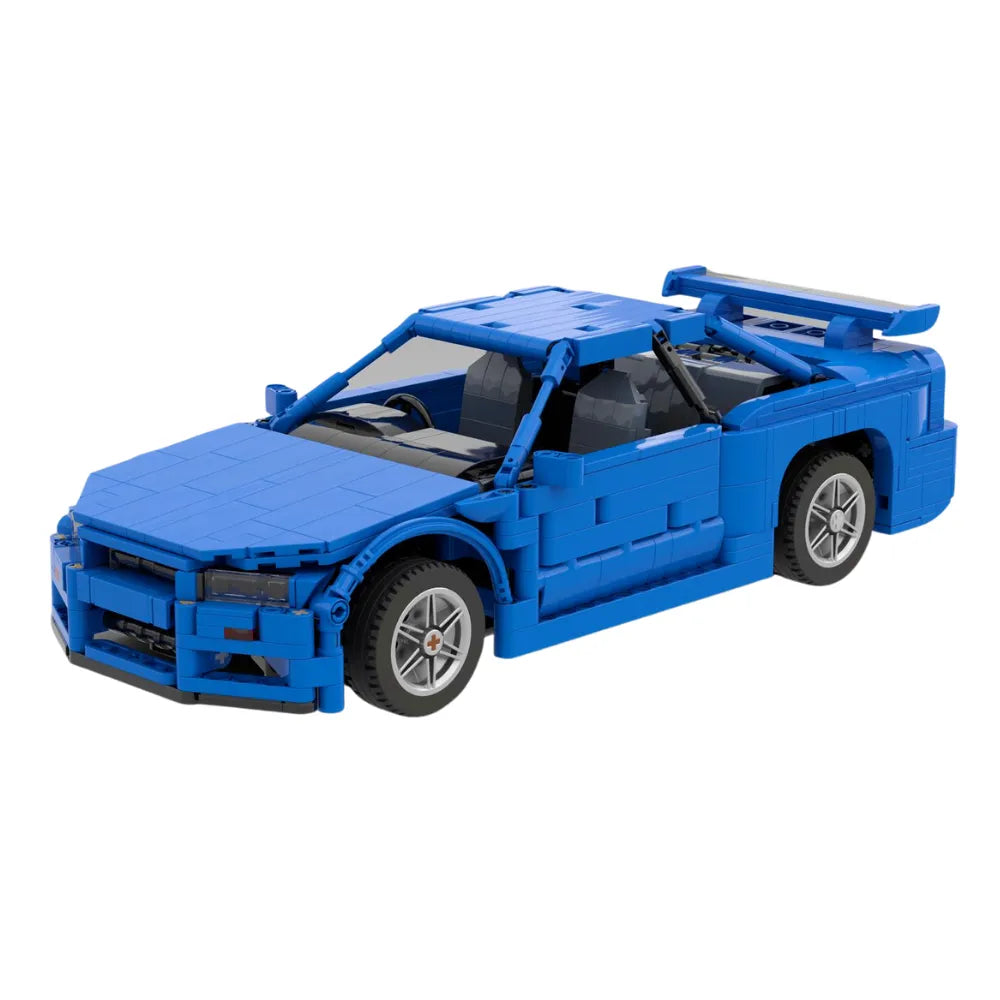Power Brickz Skyline R34 GTR Vspec | 1095pcs SKU MOC-174789