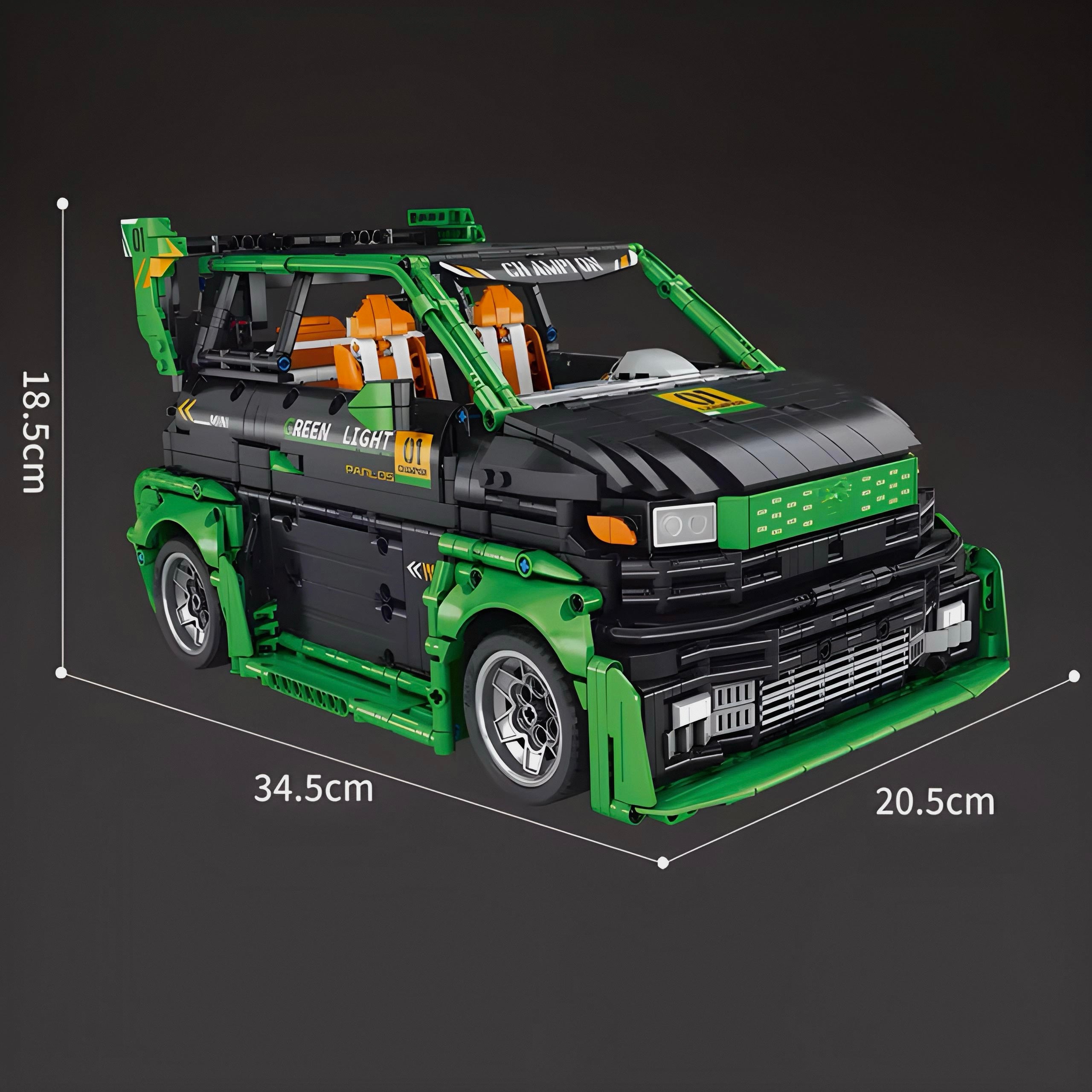 400BHP Baby Rocket | 2862pcs — view 4 | Power Brickz