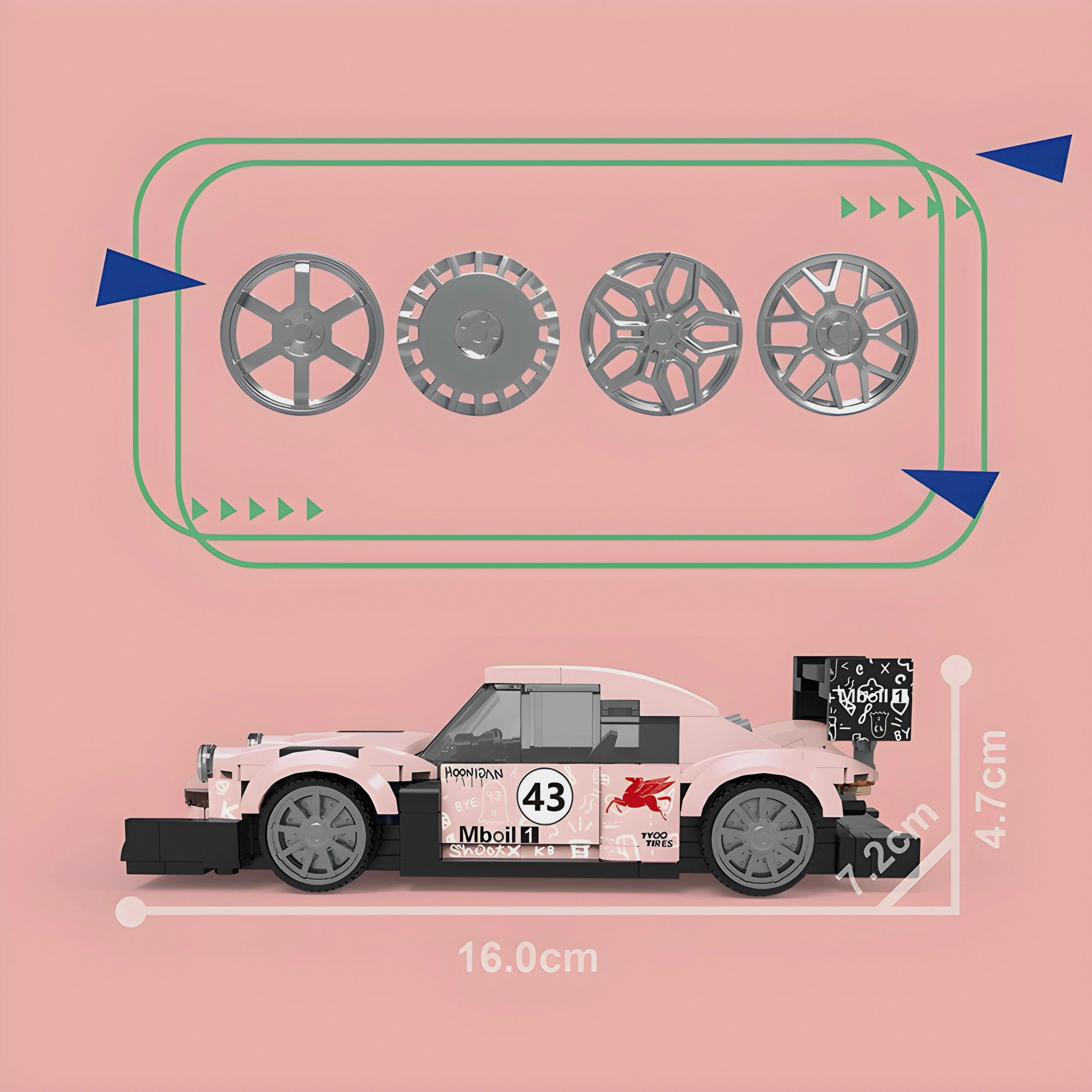 Ken Block's 1400HP Hoonipigasus | 348pcs — view 4 | Power Brickz