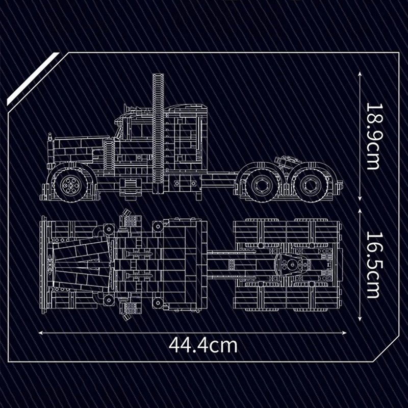 Rugged American Pickup - Building Blocks Set | Power Brickz