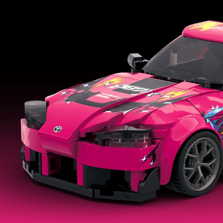Toyota Supra A - Building Blocks Set | Power Brickz
