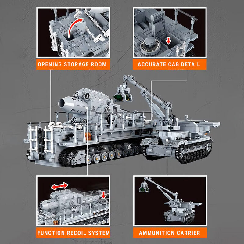 Giant Karl Mortar - Ultimate Edition - Building Blocks Set | Power Brickz