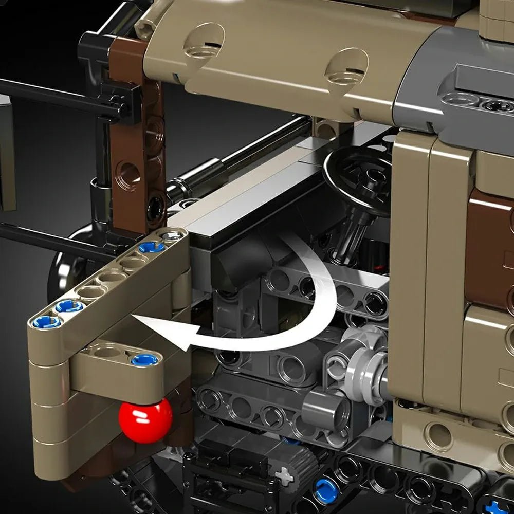 8x8 Desert Heavy Hauler - Building Blocks Set | Power Brickz