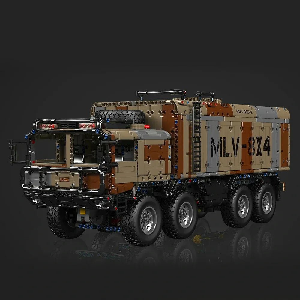 8x8 Desert Heavy Hauler - Building Blocks Set | Power Brickz