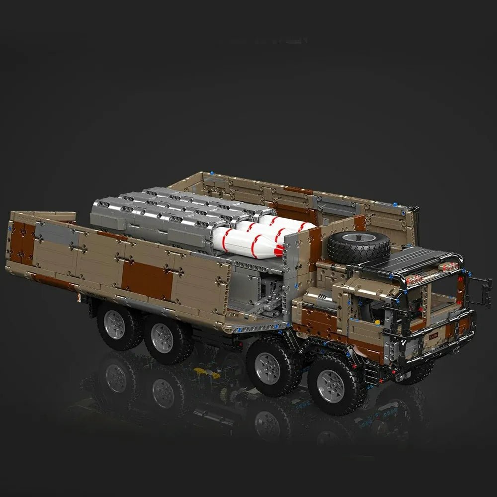 8x8 Desert Heavy Hauler - Building Blocks Set | Power Brickz