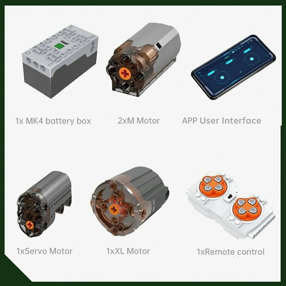 8x8 Desert Heavy Hauler - Building Blocks Set | Power Brickz