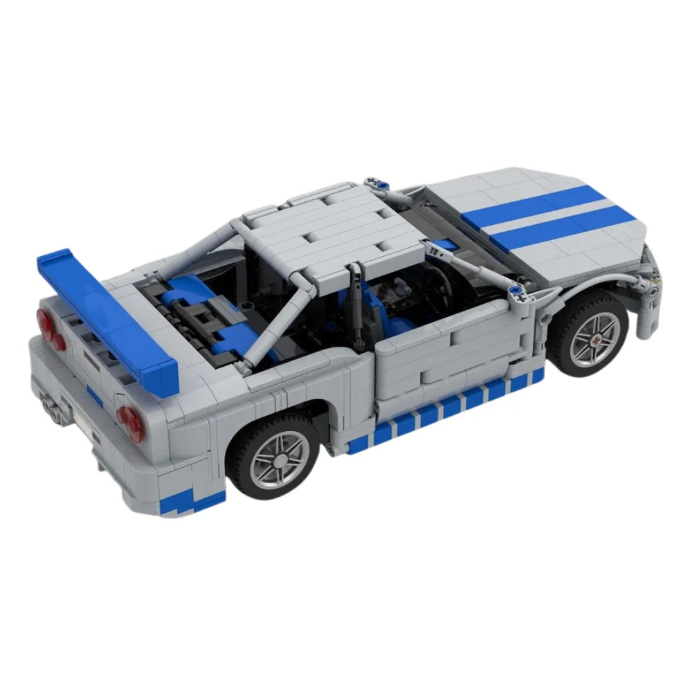 Power Brickz Skyline R34 GTR F&F | 1147pcs SKU MOC-186036