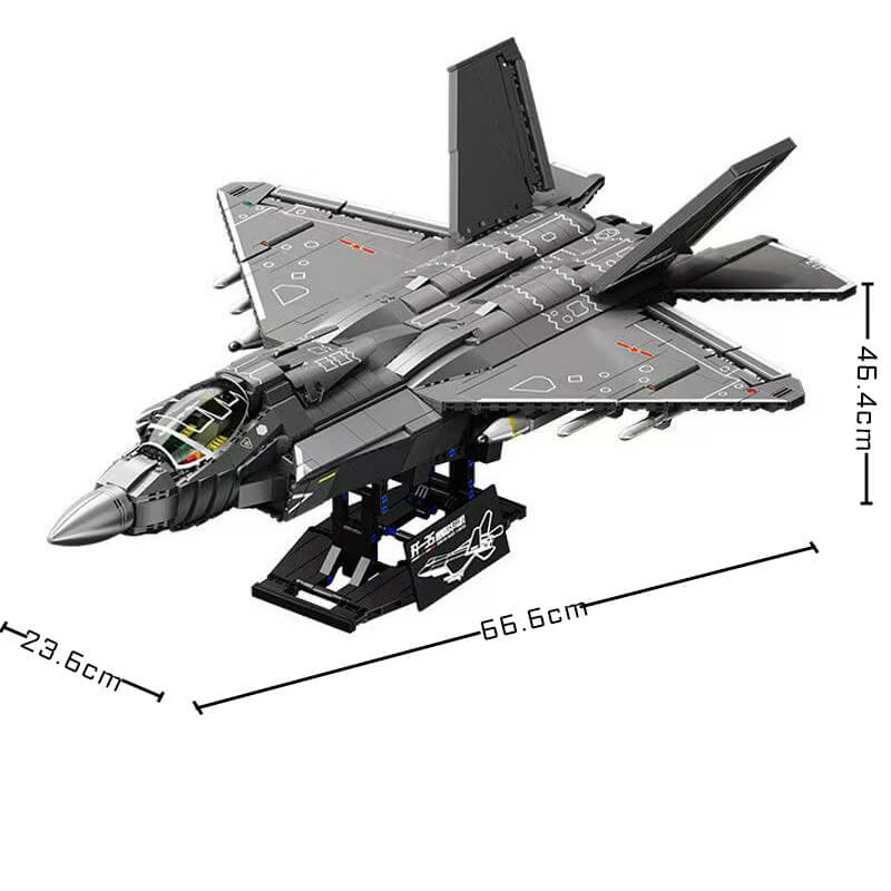 J-Supersonic Fighter Jet - Building Blocks Set | Power Brickz