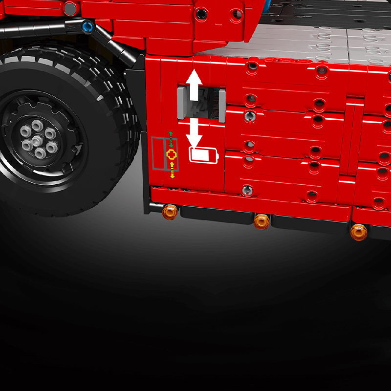 EU Truck With Trailer Remote Control - Building Blocks Set | Power Brickz