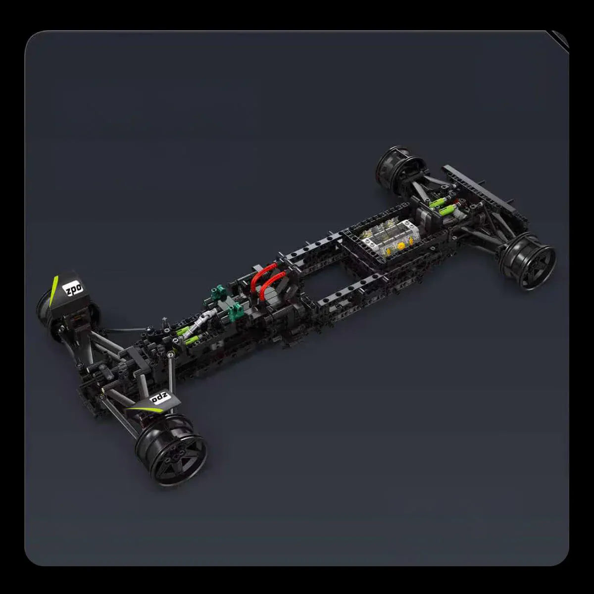 AMR 25 Formula 1 Car – brick-built display model made from building blocks