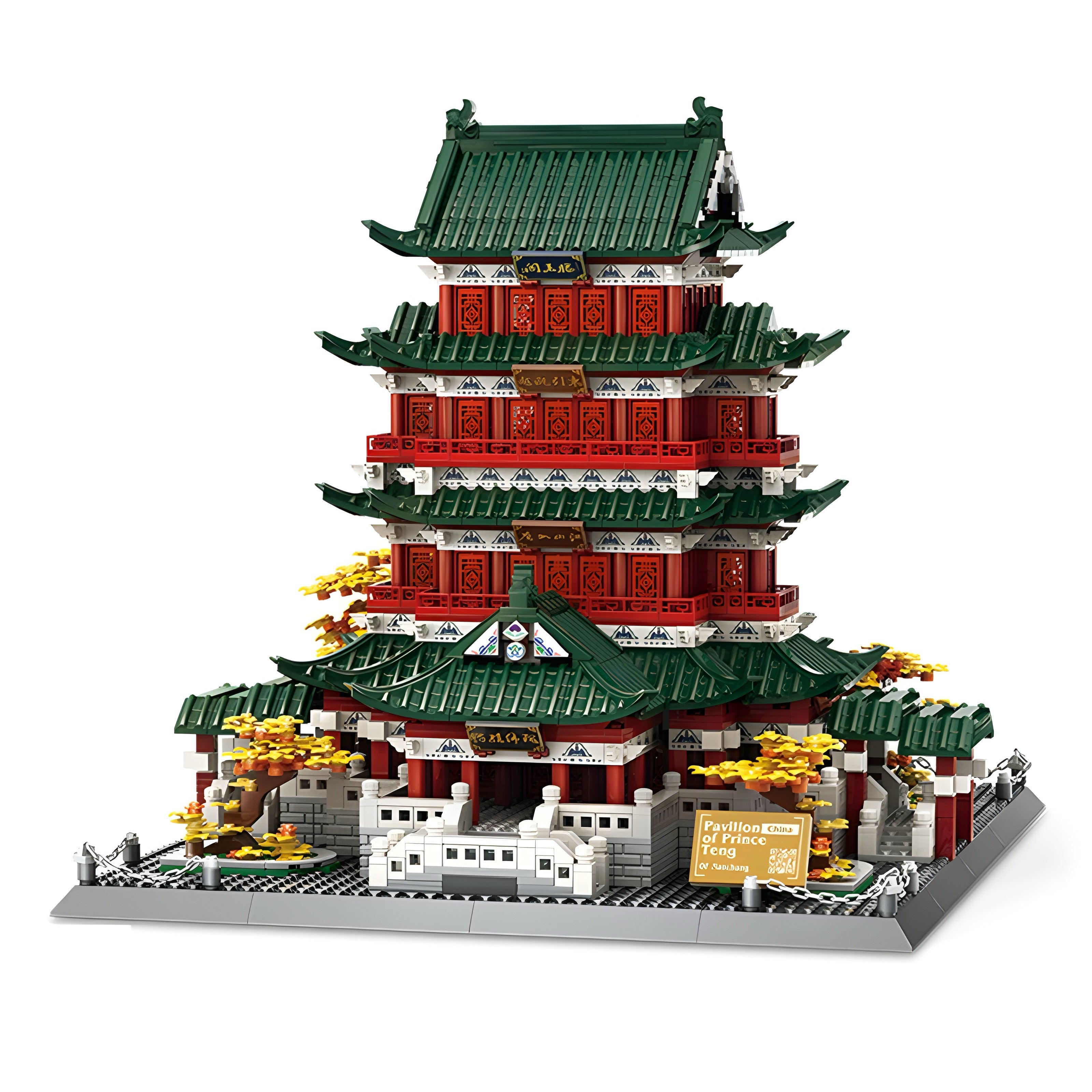 Pavilion of Prince Teng Architecture Building Blocks – 2,802 pieces – architectural display model