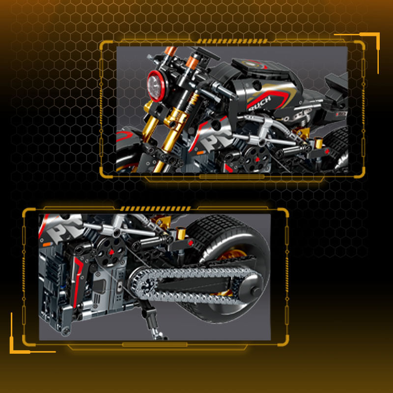 Carbon Devil Sport Bike - Building Blocks Set | Power Brickz