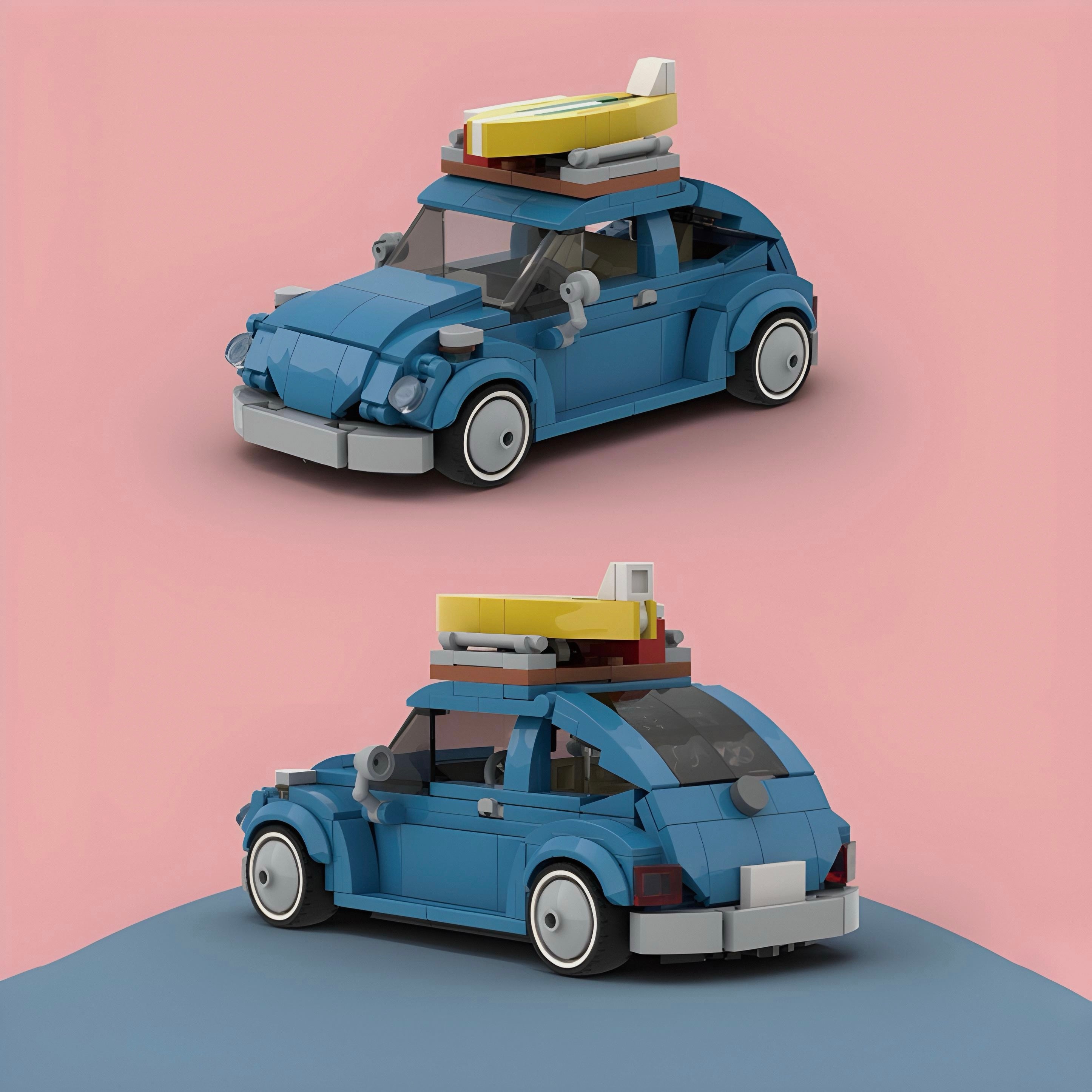 Camperized Beetle | 348pcs — view 6 | Power Brickz