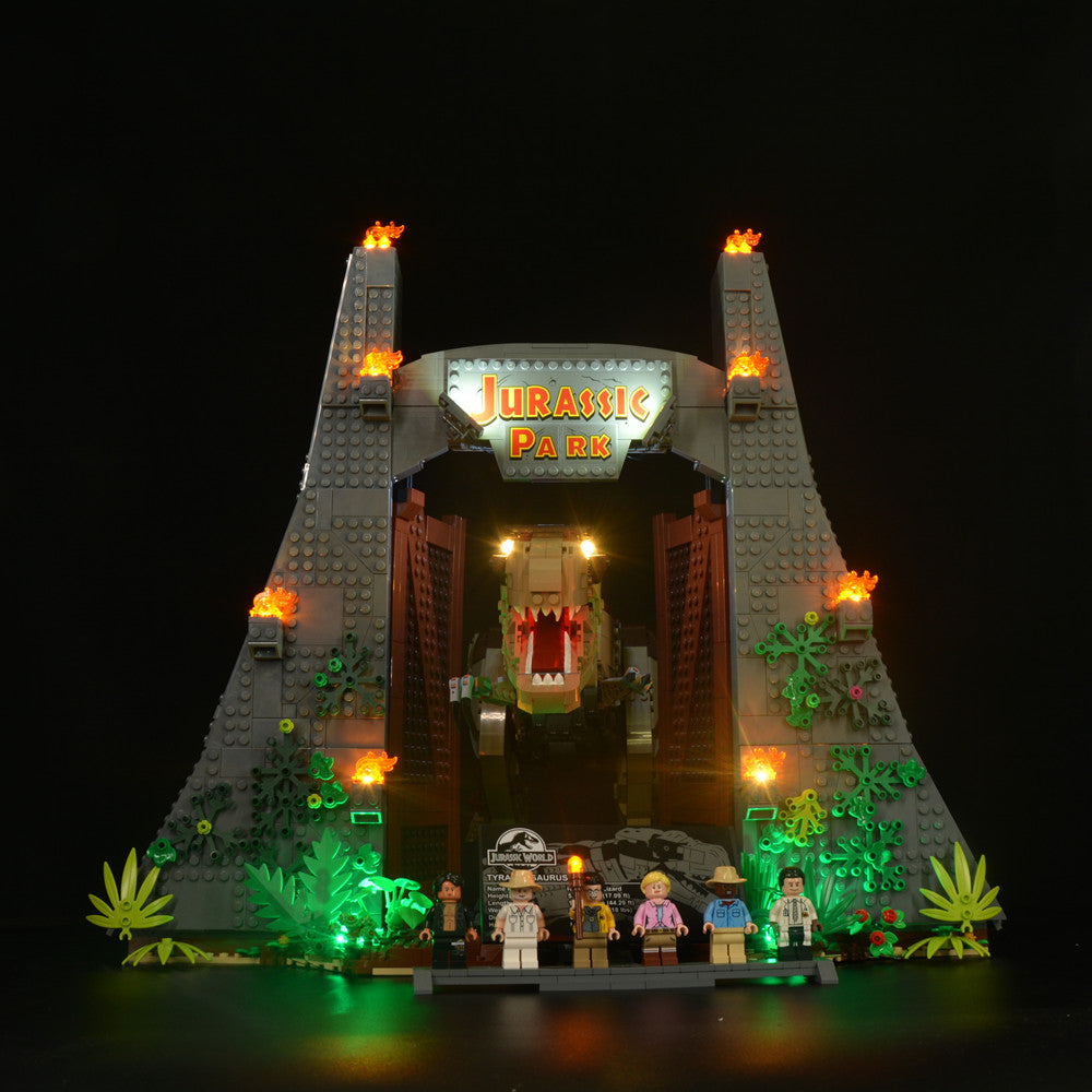 Jurassic Park: T. Rex Rampage 75936 LED Light Kit – Building Block Lighting | Power Brickz™