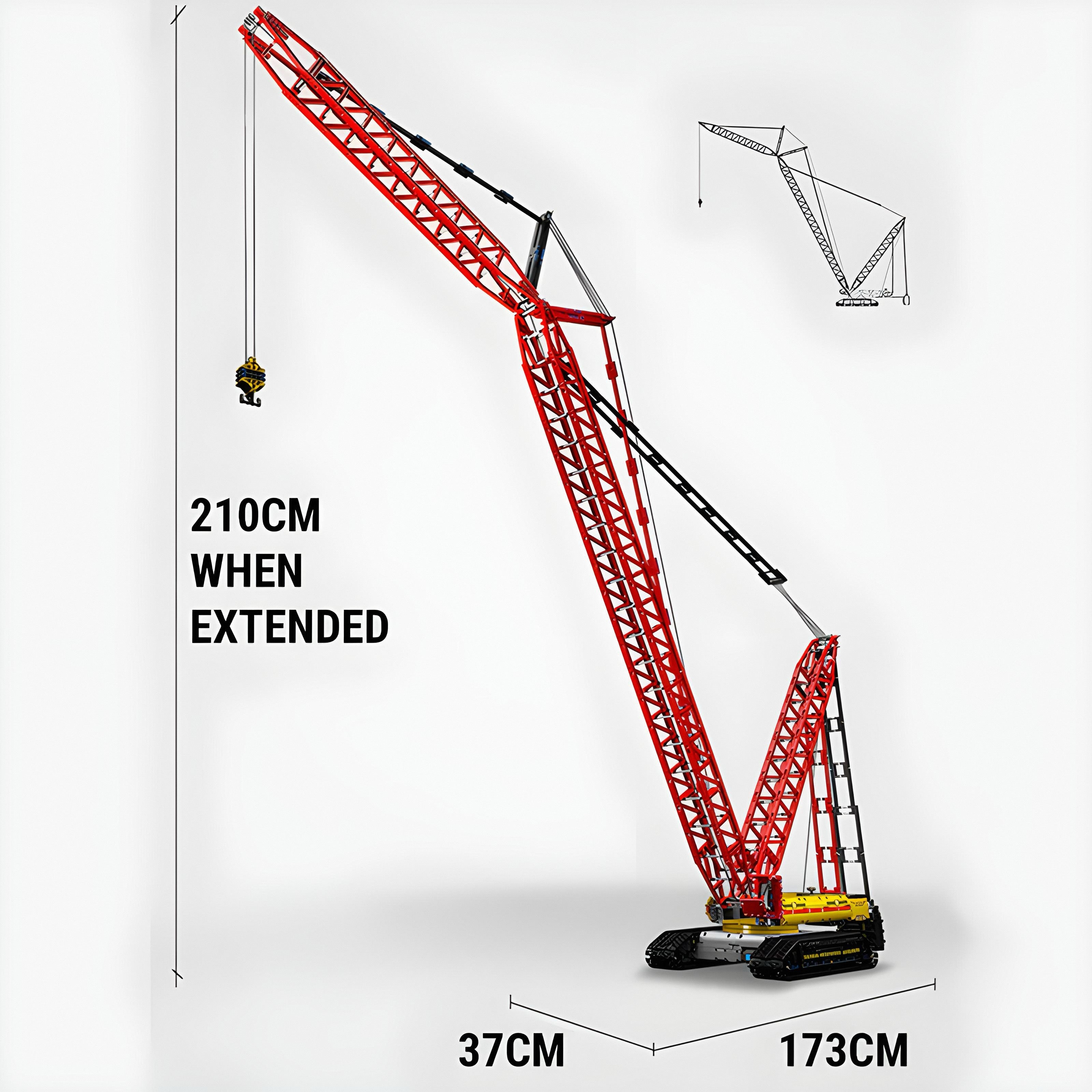 The 210cm Mega Dragline | 4317pcs — view 9 | Power Brickz
