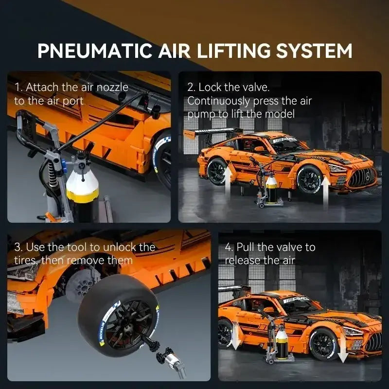 German AMG GT Black Series - Building Blocks Set | Power Brickz