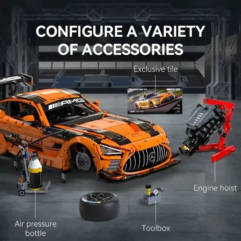 German AMG GT Black Series - Building Blocks Set | Power Brickz