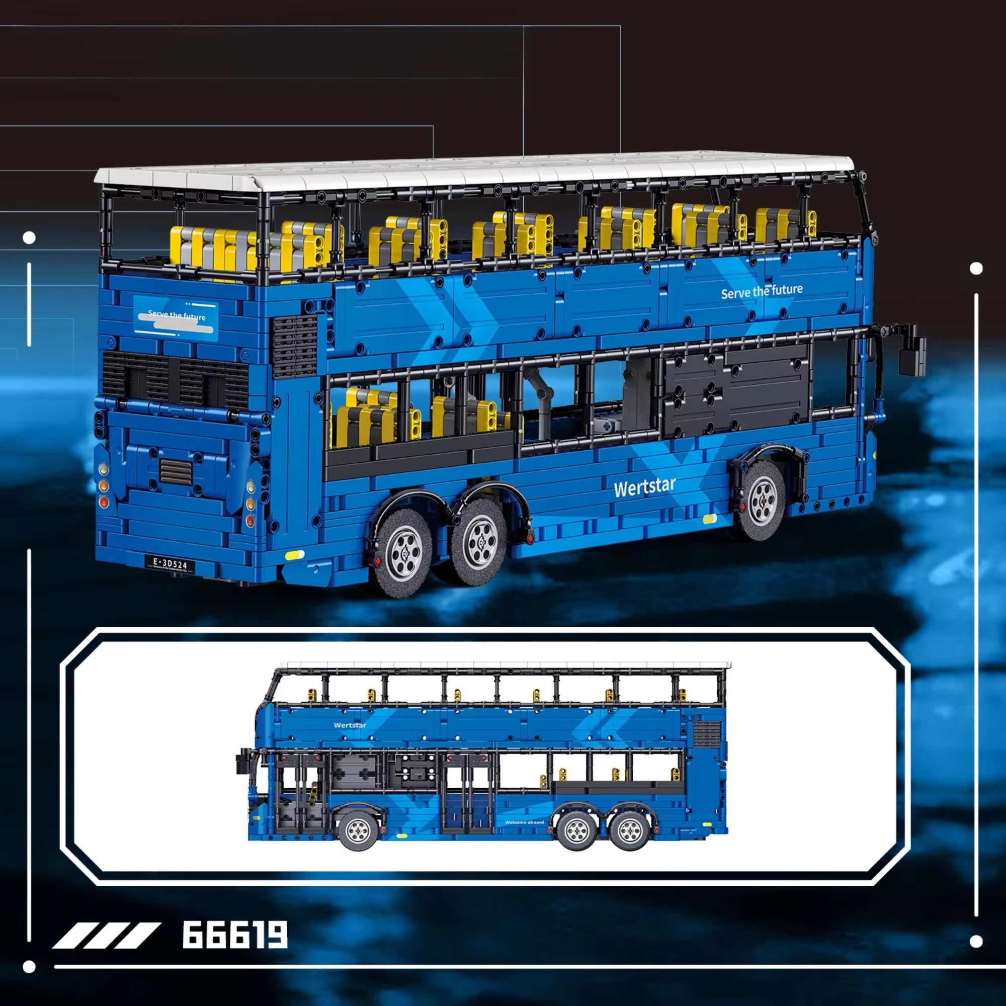 Double Decker City Bus Technic | 2692 Pcs